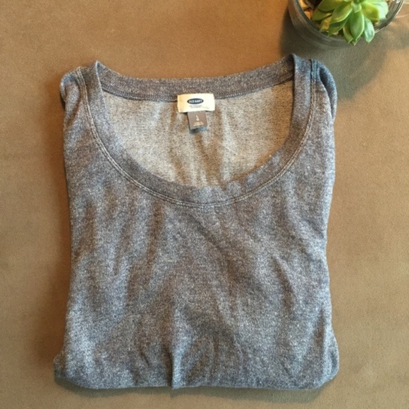 Old Navy Heathered Blue Crewneck Sweatshirt – Size Large - Picture 1 of 5